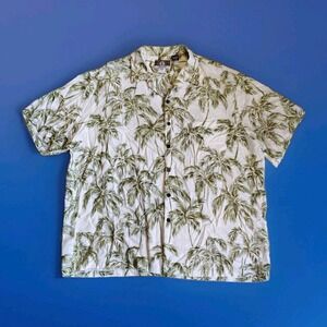 Vintage Kalaheo Hawaiian Aloha Shirt Floral Size 2XL Made In‎ USA